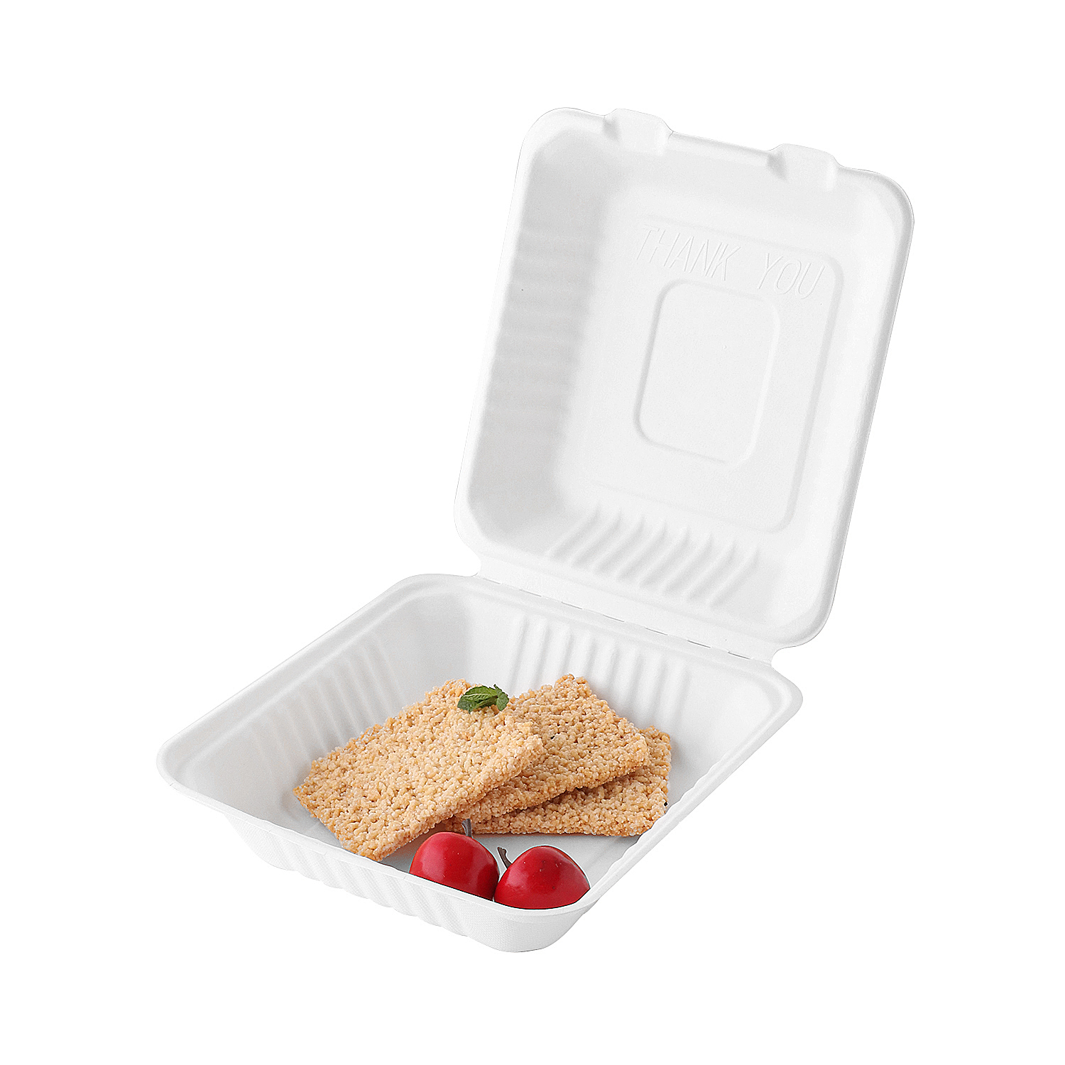 caja de concha de pulpa de caña de azúcar