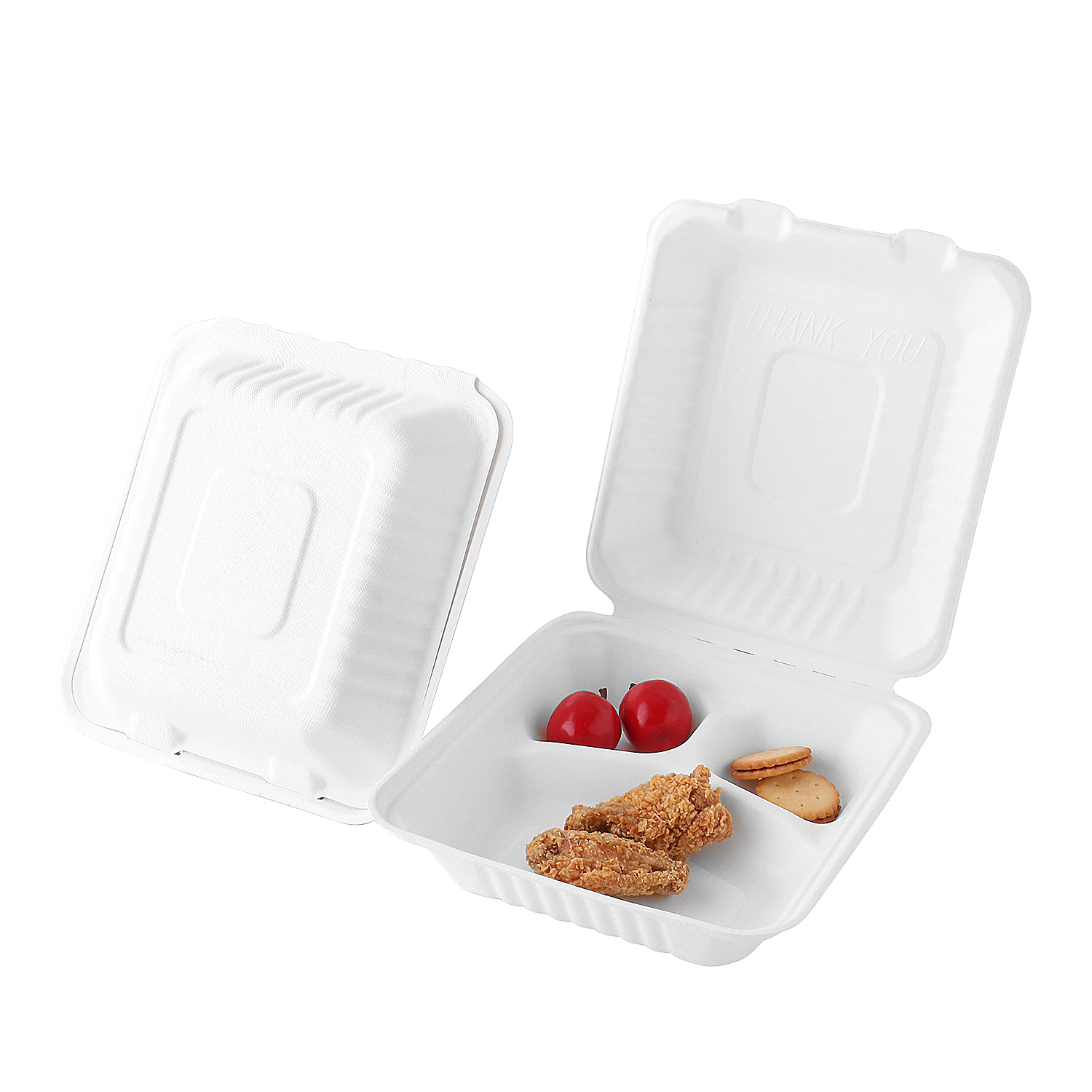 Caja plegable de 3 compartimentos