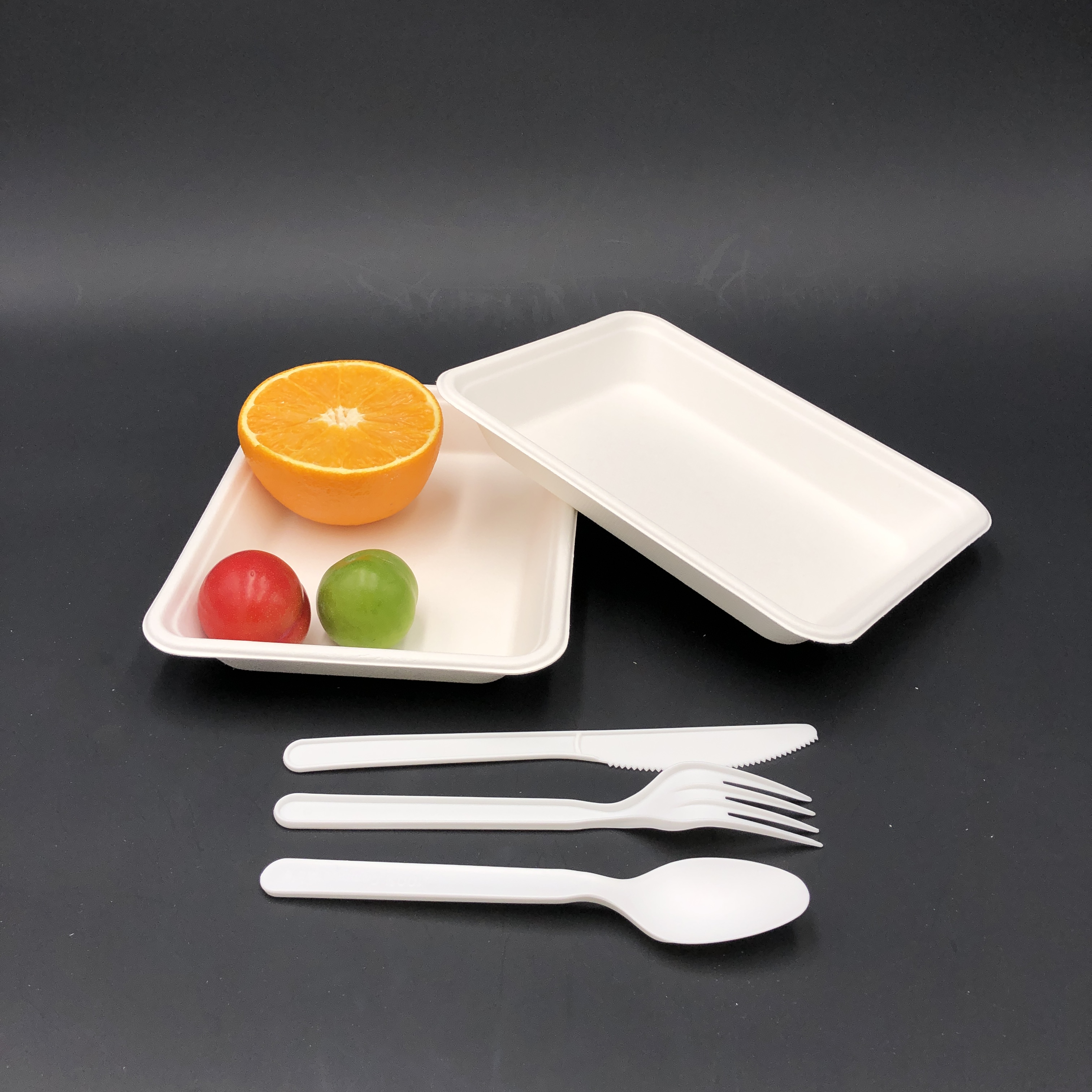 Bandeja de pulpa de papel desechable