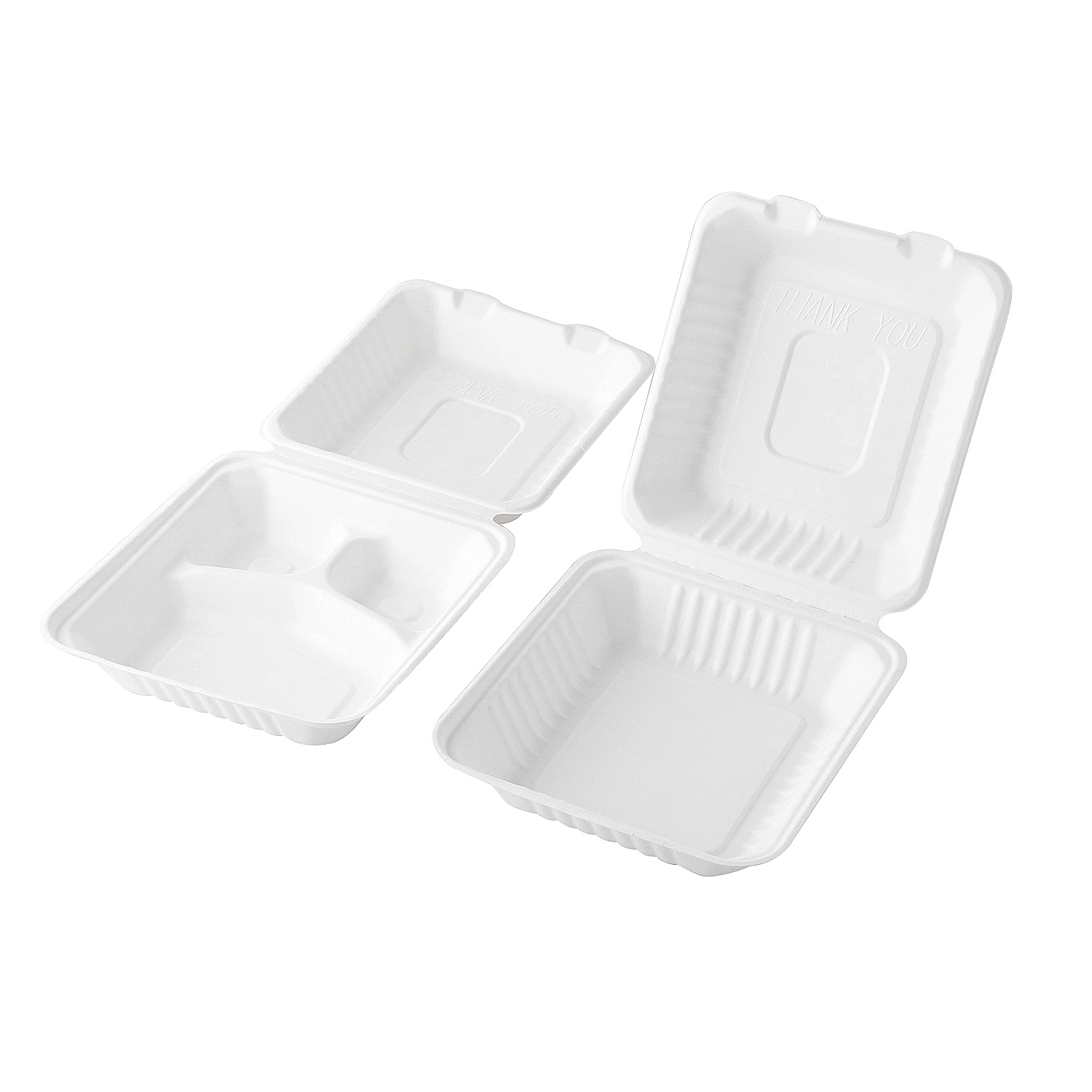 caja de concha de comida rápida desechable